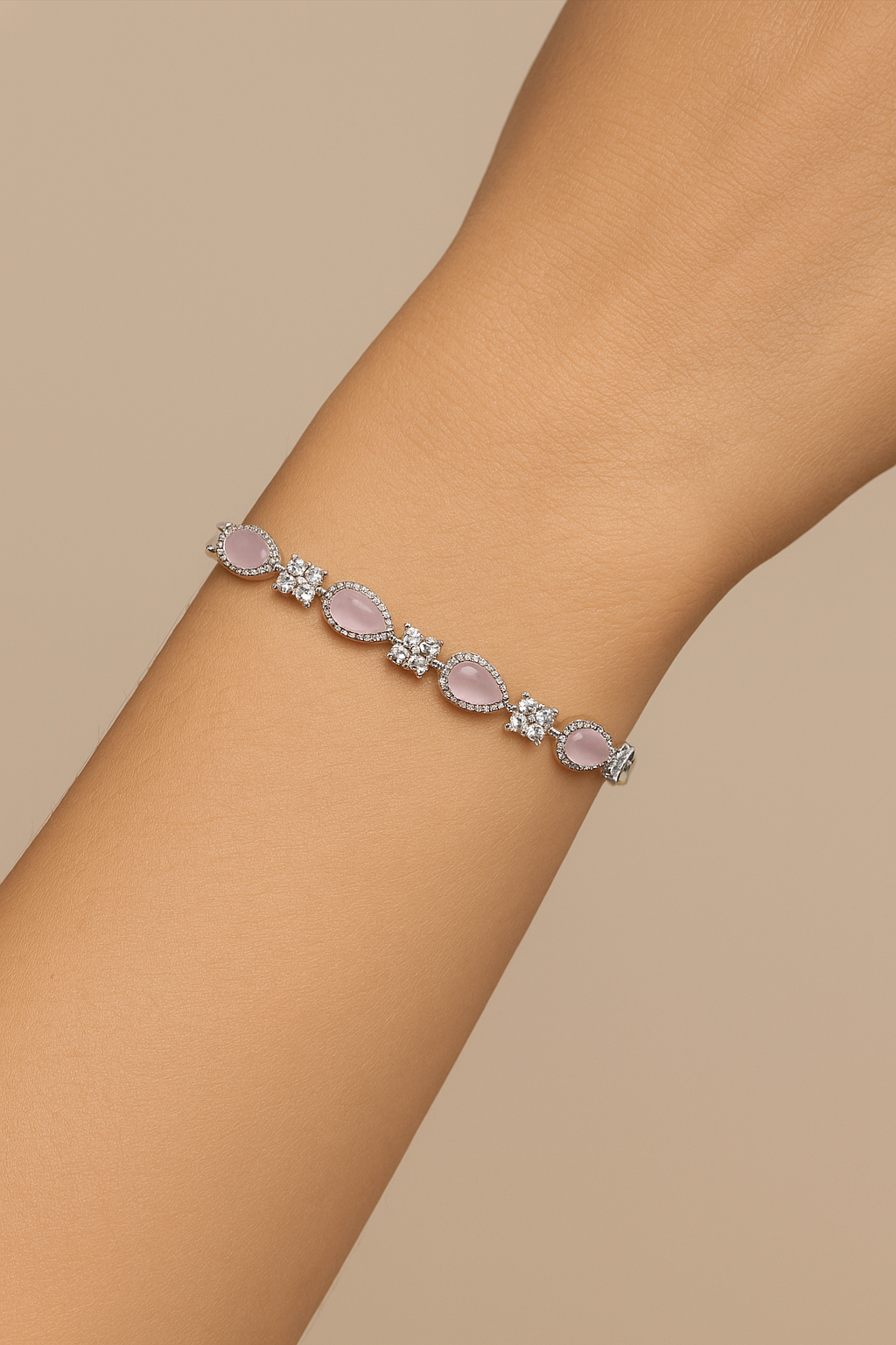 Crystal and Opal American diamond Bracelet.