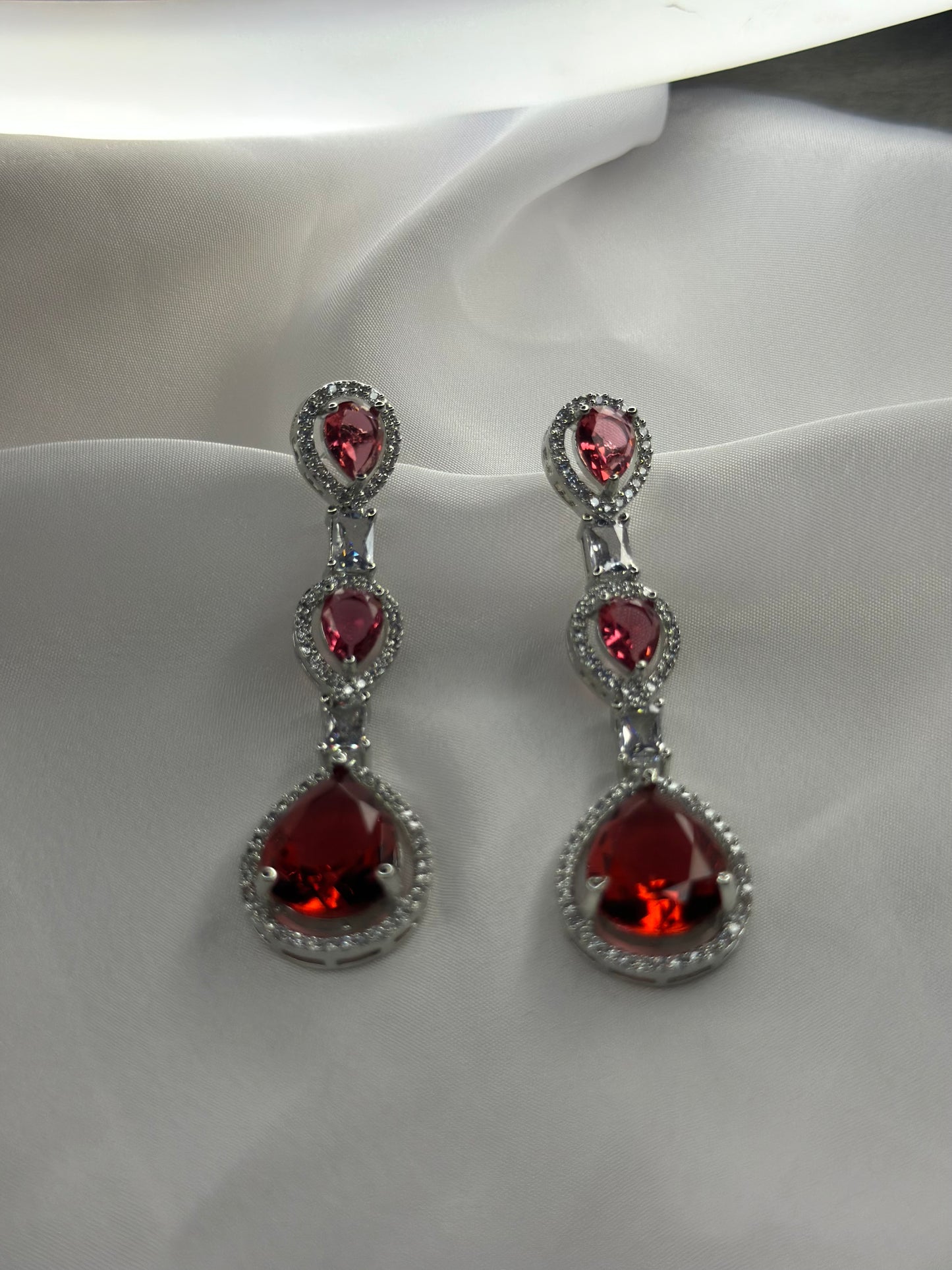 Red Gemstone Jewelry Set