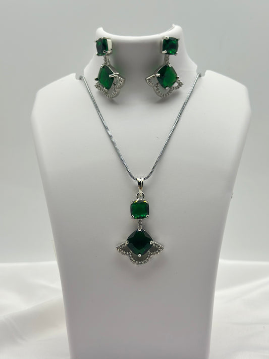 Emerelle Grace American diamond Pendant Set