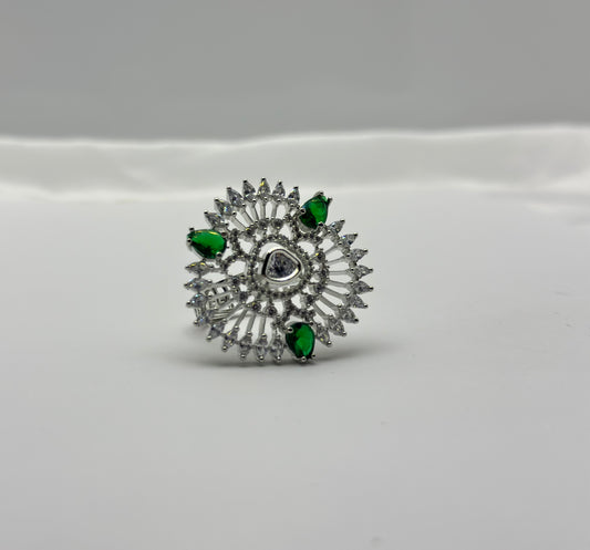 Clara Green Radiance  Ring