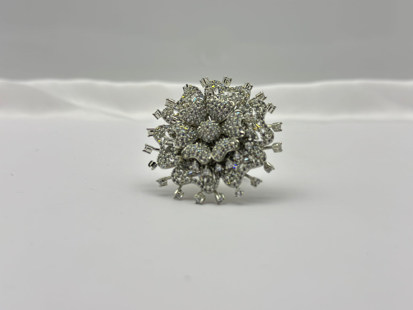 Royal Bloom American Diamond Ring