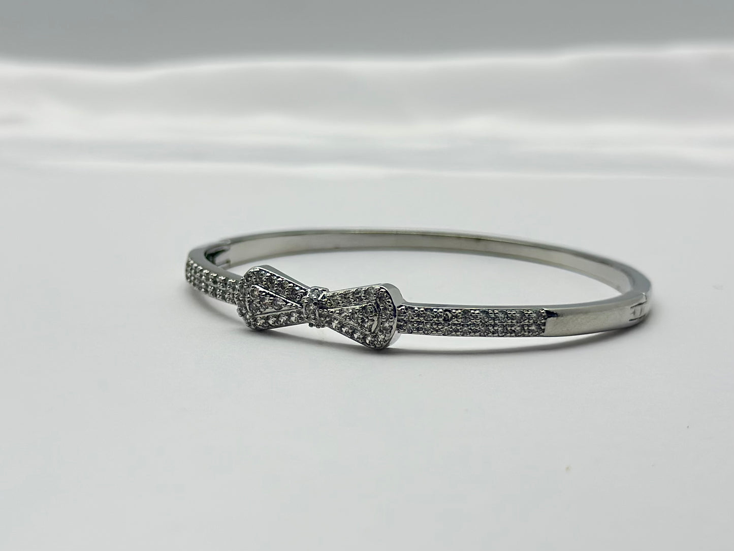 Diamond Bow Bangle and Ring American diamond Set