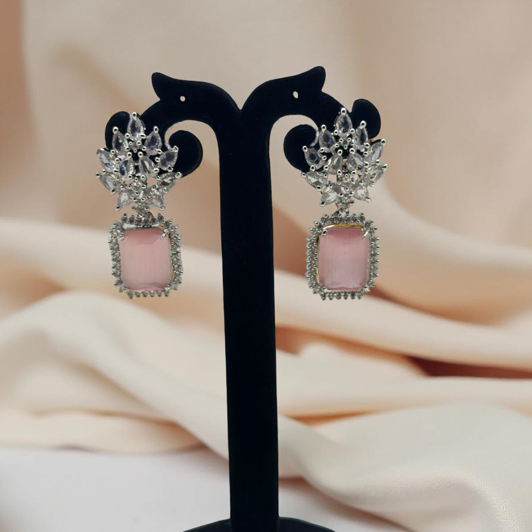 Rose Drop American diamond Earring