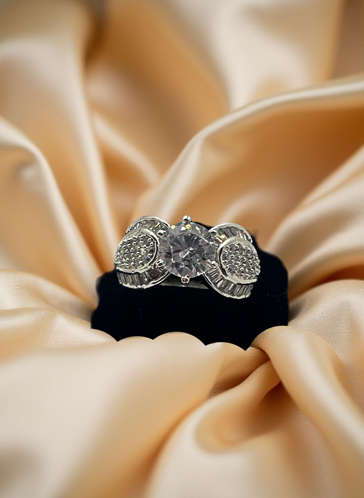 Crown Radiance American Diamond Ring