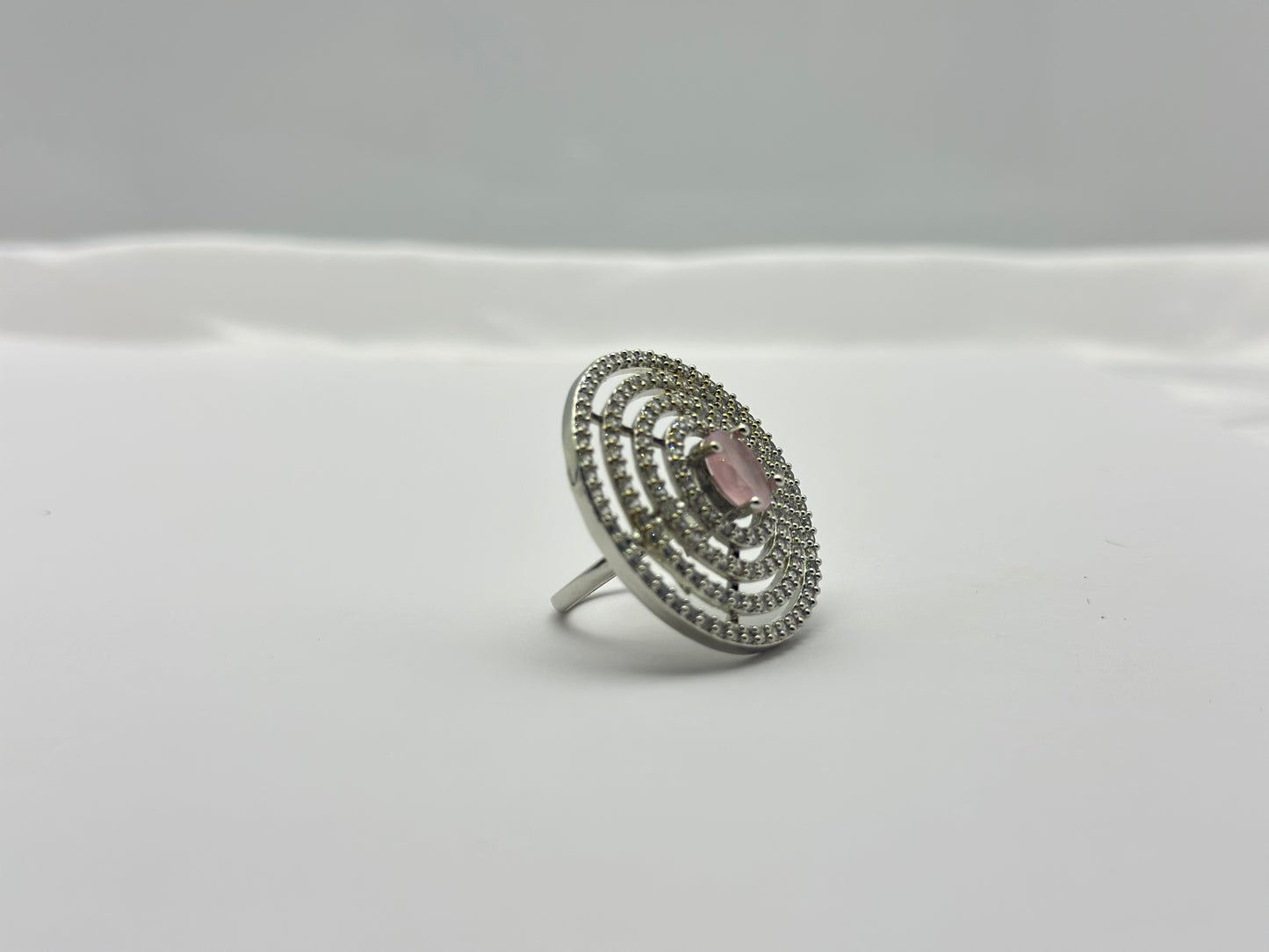 Rose Swirl American diamond  Ring