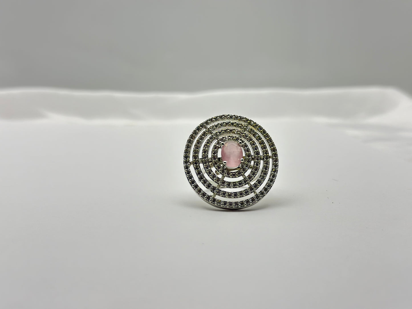 Rose Swirl American diamond  Ring