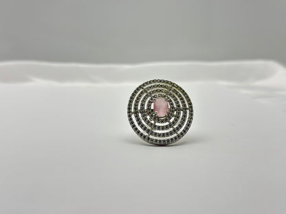 Rose Swirl American diamond  Ring