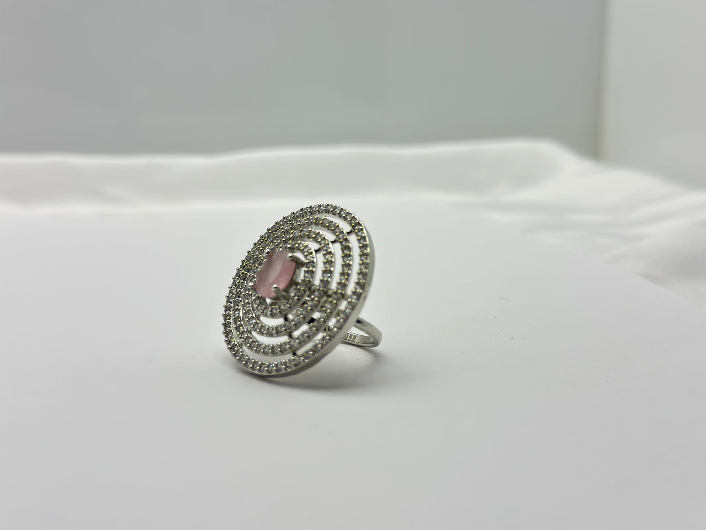 Rose Swirl American diamond  Ring