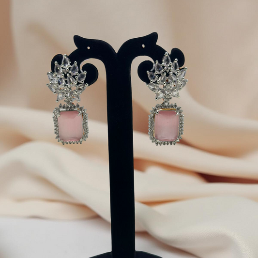 Rose  Drop American diamond Earring