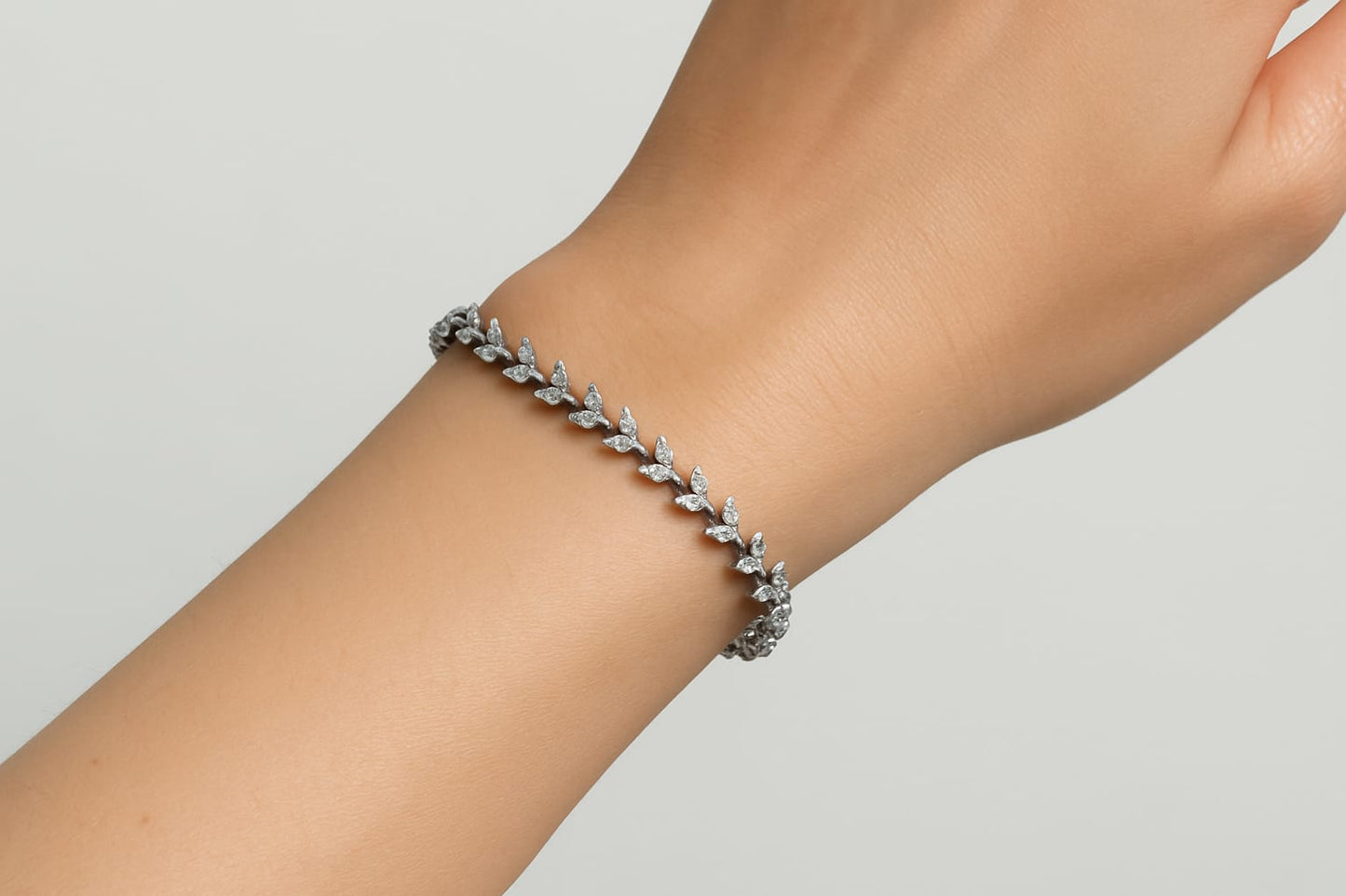 Diamond Leaf Bracelet American diamond
