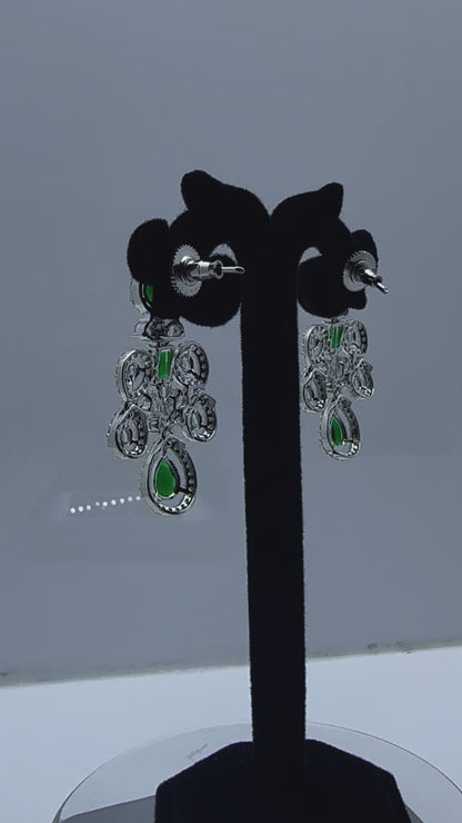 Emerald Diamond Necklace Set
