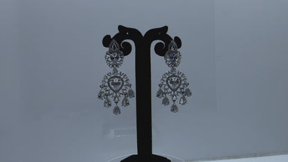 Teardrop Diamond Necklace & Earring Set