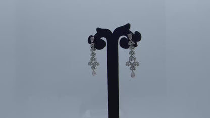 Pink Elegance AD Jewellery Set