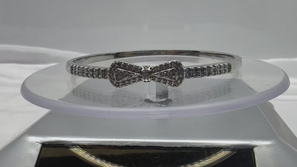 Diamond Bow Bangle and Ring  American diamond Set