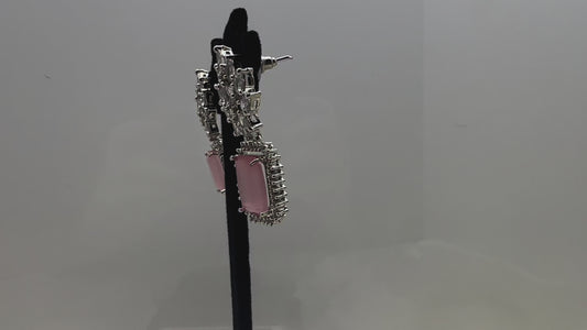 Rose  Drop American diamond Earring