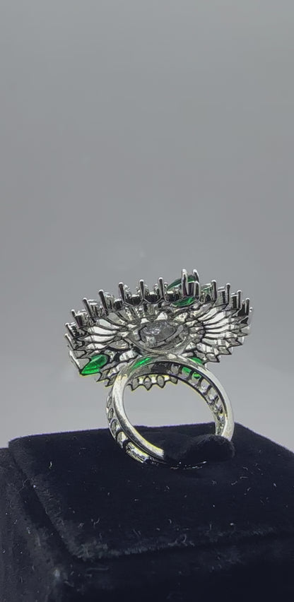 Clara Green Radiance  Ring